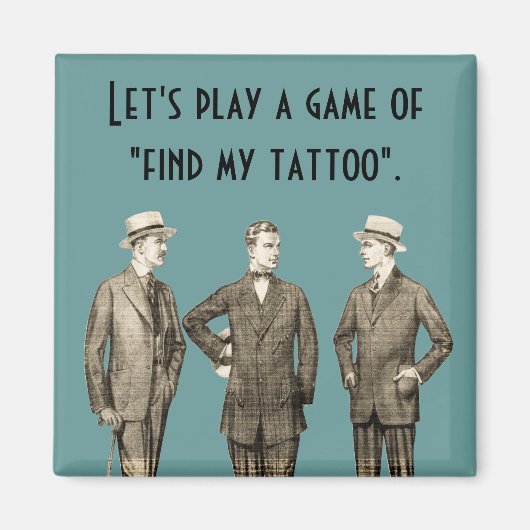 Mijn Tattoo zoeken Magneet (Voorkant)