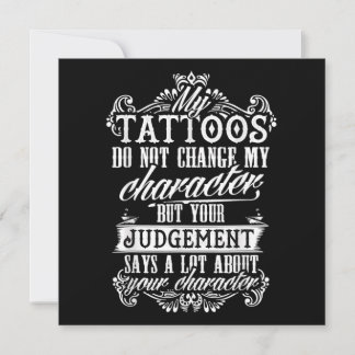 Mijn Tattoos wijzigen mijn Tattoo Teken Teken niet Feestdagenkaart