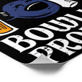 Mijn team heeft bowling probleem grappige bowler p poster (Hoek)