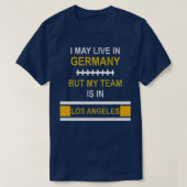 Mijn team is in Los Angeles Chargers fan design T-shirt (Design voorkant)