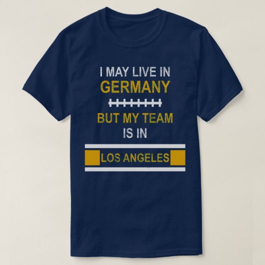 Mijn team is in Los Angeles Chargers fan design T-shirt (Design voorkant)