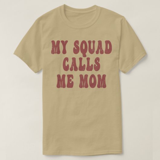 Mijn team noemt me mam grappige ouder Humor mama m T-shirt (Design voorkant)