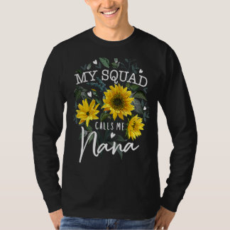 Mijn team noemt me oma zonnebloemmoeders t-shirt