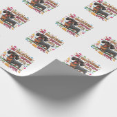 Mijn teckel druipt van de liefde cadeaupapier (Hoek)