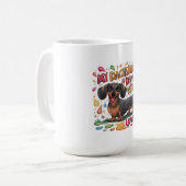 Mijn teckel druipt van de liefde koffiemok (Voorkant links)