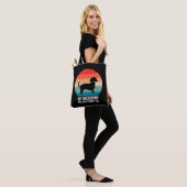 Mijn teckel had gelijk over je hond retro tote bag (Op model)