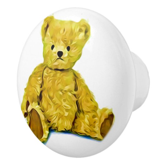 Mijn Teddy Bear Friend Keramische Knop (Rechts)