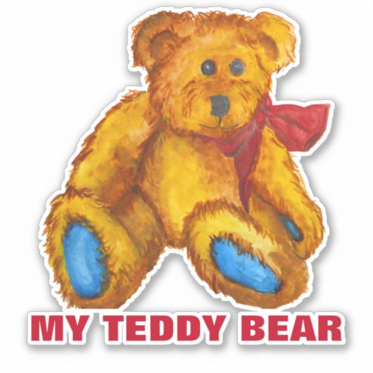 Mijn Teddy Bear Sticker (Voorkant)