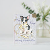 Mijn Teddy Roosevelt Terrier Ate Mijn Lesson Plan Briefkaart (Staand voorkant)