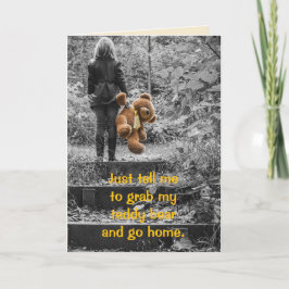 MIJN TEDDYBEER LAAT VERJAARDAG KAART