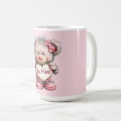 Mijn teddybeer met hartboeket koffiemok (Voorkant rechts)
