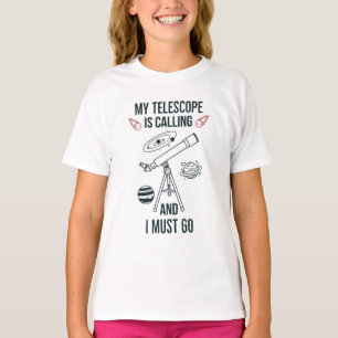 Mijn telecop belt en ik moet gaan. t-shirt
