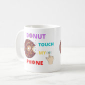 MIJN TELEFOONFUNNY DONUT KOFFIEMOK (Voorkant links)