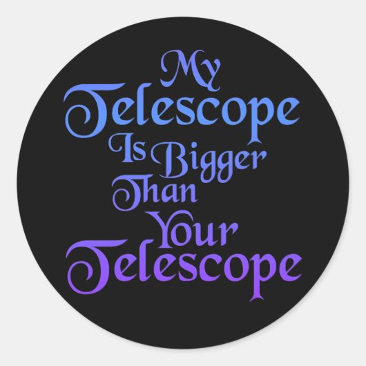Mijn telescoop Sticker (Voorkant)