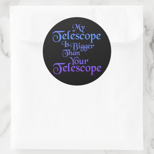 Mijn telescoop Sticker (Tas)