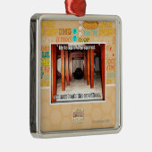 Mijn tempel is klaar. metalen ornament (Rechts)