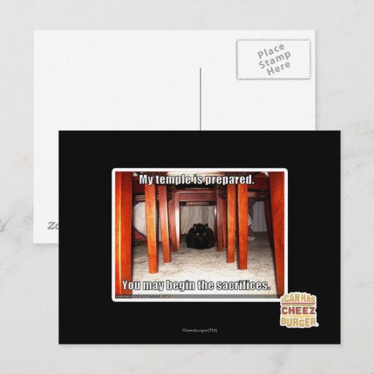 Mijn tempel is voorbereid. briefkaart (Voorkant / Achterkant)