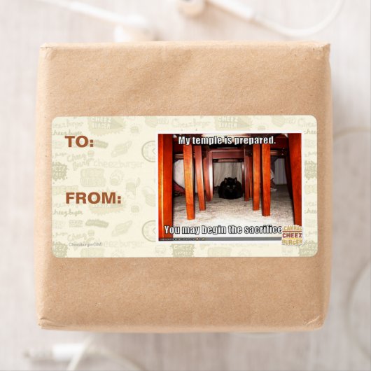 Mijn tempel is voorbereid. etiket (Insitu)