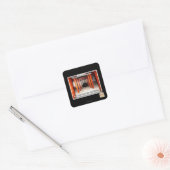 Mijn tempel is voorbereid. vierkante sticker (Envelop)
