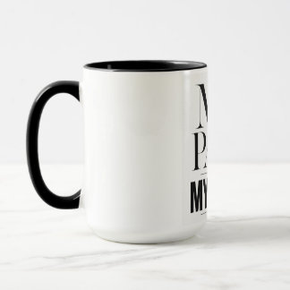 Mijn Tempo Mijn Regels Motiverende Typografie Mok
