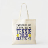 Mijn Tennis Coach geeft me wat Tote Bag (Voorkant)