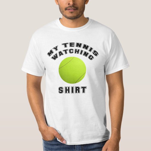 Mijn tennis kijken t-shirt (Voorkant)