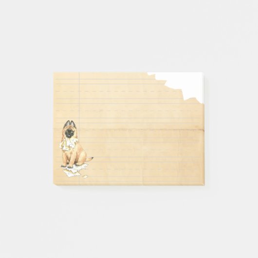 Mijn Tervuren Ate Mijn thuiswerk Post-it® Notes (Voorkant)