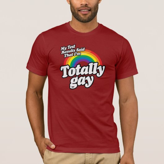 MIJN TESTRESULTATEN ZEI GAY T-SHIRT (Voorkant)