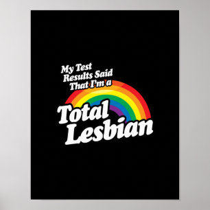 MIJN TESTRESULTATEN ZEI LESBIAN POSTER