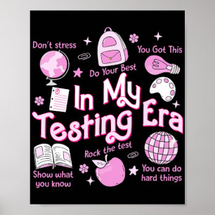 Mijn testtijd Leraren Student Rock De Test Poster