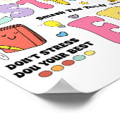 Mijn testtijdperk Starttestdag Je kreeg dit motief Poster (Hoek)