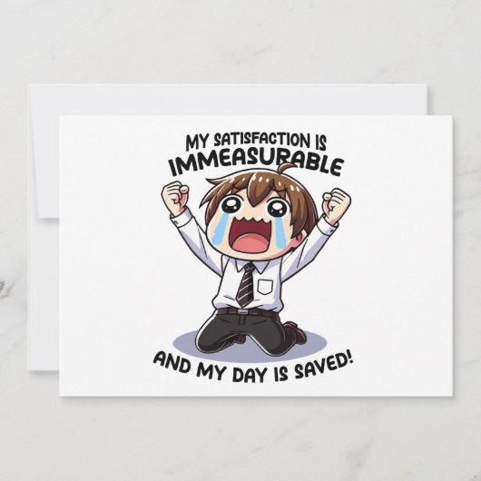 Mijn tevredenheid is onmetelijk! kaart (Voorkant)