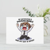 Mijn tevredenheid is onmetelijk! kaart (Staand voorkant)