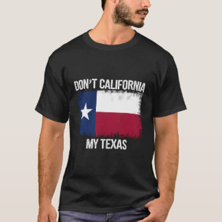 Mijn Texaanse Shirt TexasFlag Retro niet Californi
