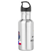 Mijn Texas - geïllustreerde kaartoverzicht - perso Waterfles (Achterkant)