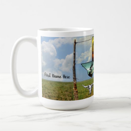 Mijn Texas gepersonaliseerde koffie Mok (Links)