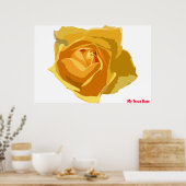 Mijn Texas Roos Poster (Keuken)