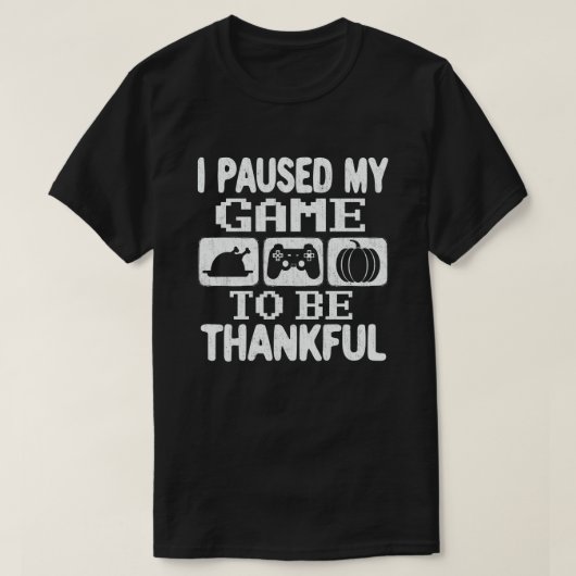 Mijn Thanksgiving voor gamers met dankbare videosp T-shirt (Design voorkant)