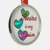 Mijn theaterpassie metalen ornament (Rechts)