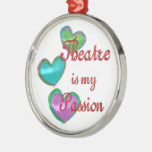 Mijn theaterpassie metalen ornament (Links)