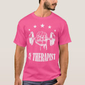 Mijn therapeut Barbell Workout T-shirt (Voorkant)