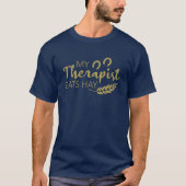 Mijn therapeut eet hooi | grappig paard t-shirt (Voorkant)
