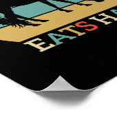 Mijn therapeut eet hooi  paardrijden Wom Poster (Hoek)