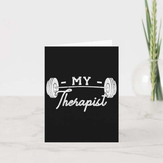 Mijn therapeut Gewichtheffen Workout Kaart (Voorkant)