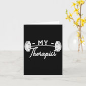 Mijn therapeut Gewichtheffen Workout Kaart (Gele Bloem)