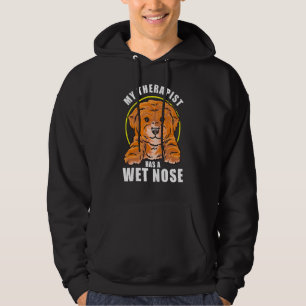 Mijn therapeut heeft een natte nose cavapoo-hond hoodie