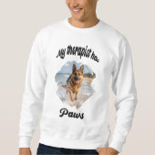 Mijn therapeut heeft poten hond foto citaat grap trui (Voorkant)
