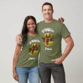 Mijn therapeut heeft poten hond foto groen t-shirt (Unisex)