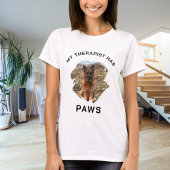 Mijn therapeut heeft poten hond foto t-shirt