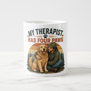 Mijn therapeut heeft vier poten Golden Retriever K Grote Koffiekop